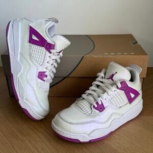 Nike Air Jordan 4 Retro ‘Hyper Violet’ Preschool Kids Sneakers- SZ 13.5 C